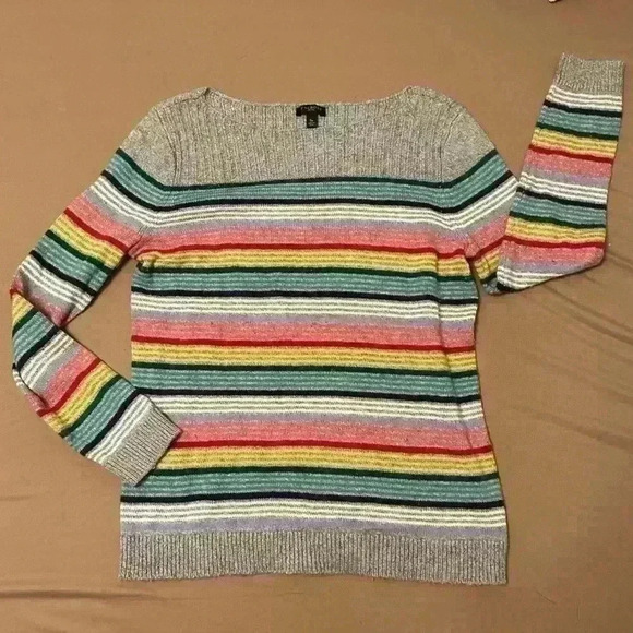 Talbots women’s colorful striped sweater size SP - Picture 1 of 8